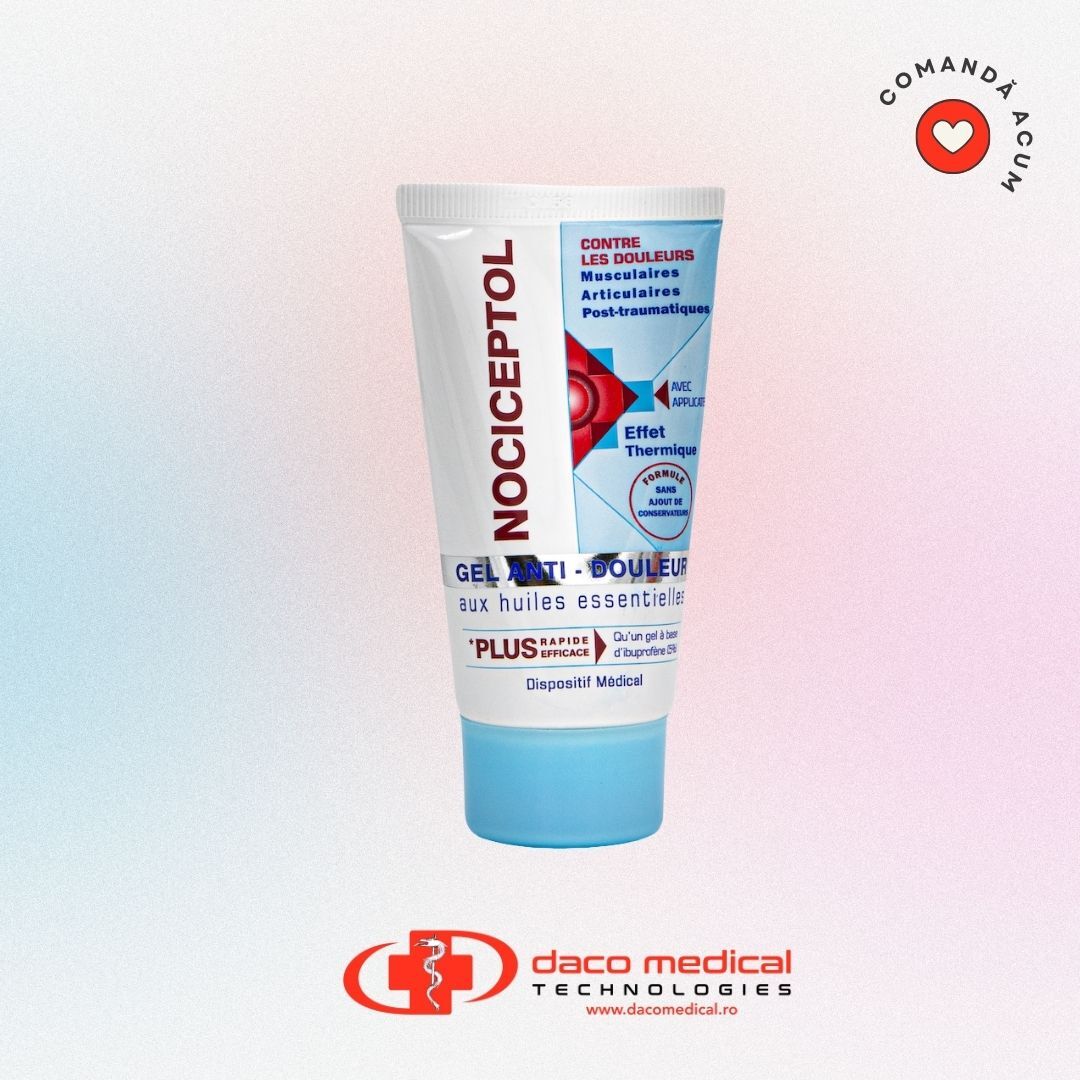 Gel Calmarea Durerilor NOCICEPTOL® cu Uleiuri Esențiale – 40 ml
